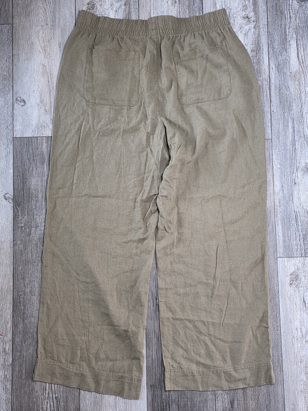 Old Navy Women's High-Waisted Wide-Leg Linen-Blend Lounge Pants Sz Lg - Picture 8 of 8